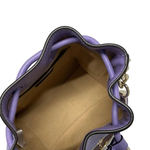 JIMMY CHOO Bonbon Bucket S - Light Purple Leather Handbag 742-080725 - Picture 11 of 14
